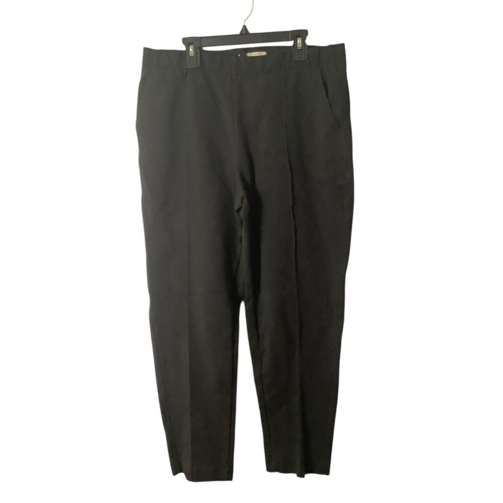 Everlane Black Tapered‎ Pants Women Large Cotton/Modal Blend